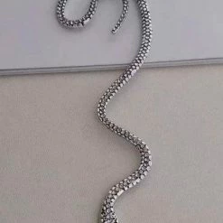 Birthday Suit Jessica Bara Saanvi Snake Rhinestone Ear Cuff