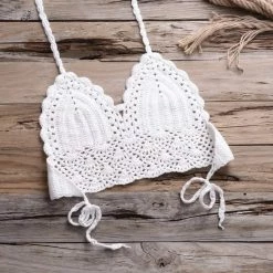 Influencer Style Jessica Bara Kayleigh Crochet Two Piece Bikini Set