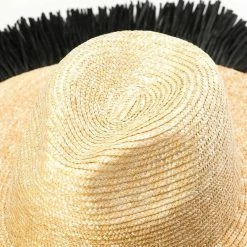 Jessica Bara Amabel Fringed Wide Brim Hat