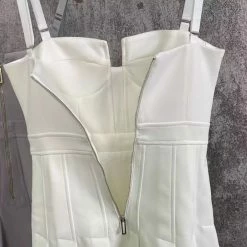 Jessica Bara Wren Bustier Pleated Mini Dress Reve Doll Essentials