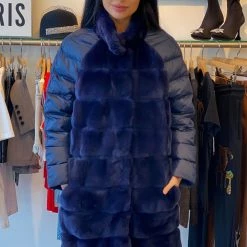 Luigi Long Sleeve Fur Puffer Jacket Reve Doll Essentials