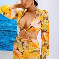Summer Lovin' Jessica Bara Samson Strappy Top And Mini Skirt Two Piece Set