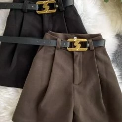 Jessica Bara Nellie High Waisted Belted Shorts Reve Doll Essentials