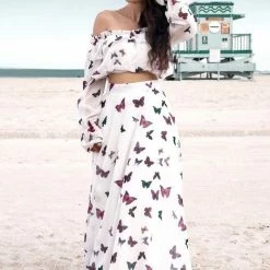 Influencer Style Jessica Bara Rosalia Off Shoulder Two Piece