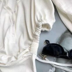 Jessica Bara Kian Long Sleeve Cut Out Bodysuit Reve Doll Essentials