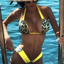 Jessica Bara Trixi Neon Printed Bikini Set