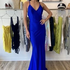 The Event Shop Atria Strappy Back Ruched Bodycon Gown