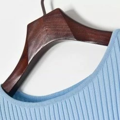 Jessica Bara Anelise Cut Out Knit Button Maxi Dress Influencer Style