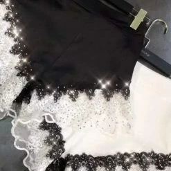 Jessica Bara Daisie Lace Rhinestone Shorts