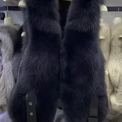 Reve Doll Essentials Jessica Bara Kye Belted Fur Vest