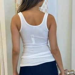 Jessica Bara Vanessa Scoop Neck Tank Top Reve Doll Essentials