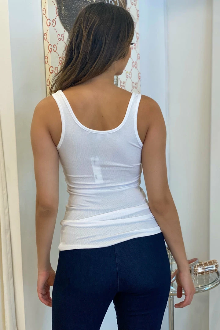 Jessica Bara Vanessa Scoop Neck Tank Top Reve Doll Essentials