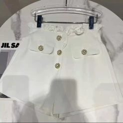 Jessica Bara Amity Ruffle Pearl Button Shorts Reve Doll Essentials