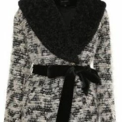 Jessica Bara Acacia Tweed Belted Wrap Coat The Event Shop