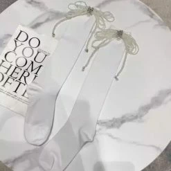 Jessica Bara Theodora Rhinestone Decorated Socks Reve Doll Essentials