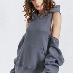Jessica Bara Caity Cold Shoulder Hooded Sweatshirt Reve Doll Essentials