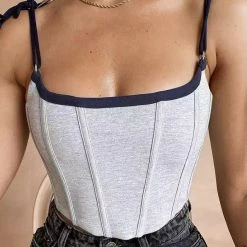 Jessica Bara Ellison Lined Corset Tank Top