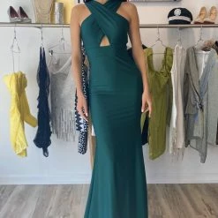 Atria Cut-Out Backless Bodycon Gown The Event Shop