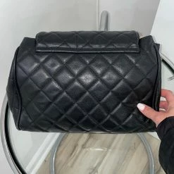 ReveBoutique Designer Handbags Chanel Pre-Owned Timeless Accordion Flap Bag Quilted Caviar