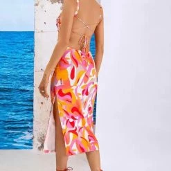Jessica Bara Cyrus Cut Out Midi Dress Summer Lovin'