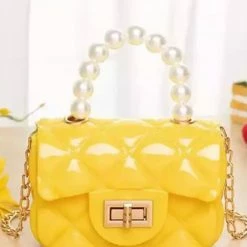 Reve Doll Essentials Jessica Bara Parker Pearl And Gold Chain Micro Handbag