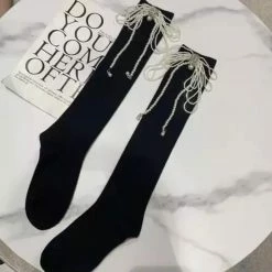 Jessica Bara Theodora Rhinestone Decorated Socks Reve Doll Essentials