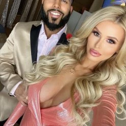 Jessica Bara Bound 2 V-Neck Draped Bodycon Dress