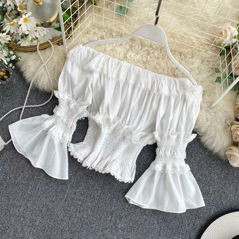 Jessica Bara Ollie Off The Shoulder Top And Skirt Two Piece Set