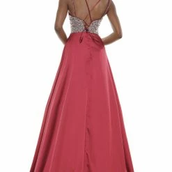 Colors Dress Sequin Satin Overskirt Gown