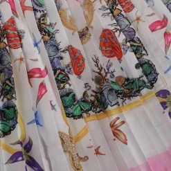 Jessica Bara Brighton Printed Crop Top And Pleated Skirt Two Piece Set Influencer Style