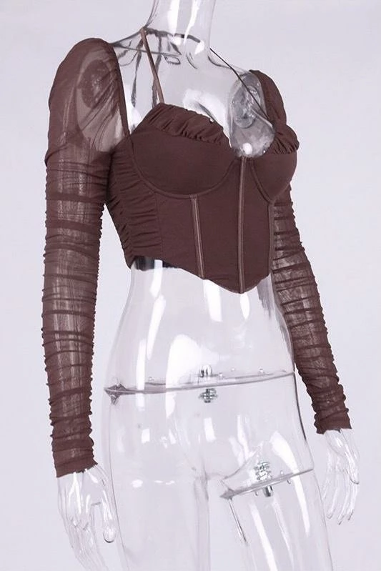 Jessica Bara Karlee Long Sleeve Corset Top Reve Doll Essentials