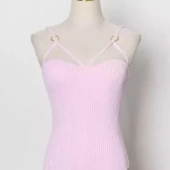 Jessica Bara Carey Double Strap Knit Bodysuit Reve Doll Essentials