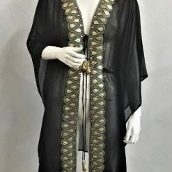 Kareena Bahama Embellished Mini Drawstring Tunic