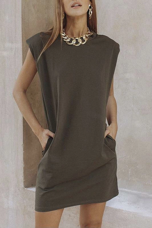 Jessica Bara Nora Sleeveless T Shirt Mini Dress