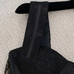 Jessica Bara Marika Lace Rhinestone Bustier Top