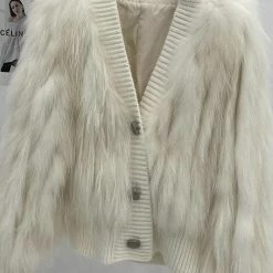 Influencer Style Jessica Bara Bernice Knitted Fur Jacket