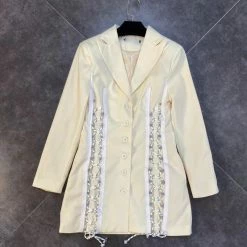 Jessica Bara Francis Lace Up Blazer Mini Dress The 9-5 Shop