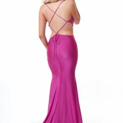 Dresses Atria Cowl Neck Cut Out Gown