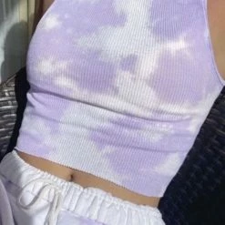 Jessica Bara Vivi Tie Dye Cropped Tank Top Reve Doll Essentials