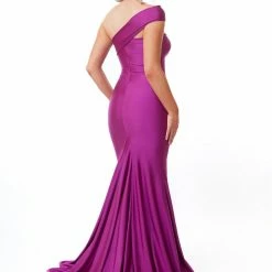 Atria One Shoulder Strap Sweetheart Neckline Gown Dresses