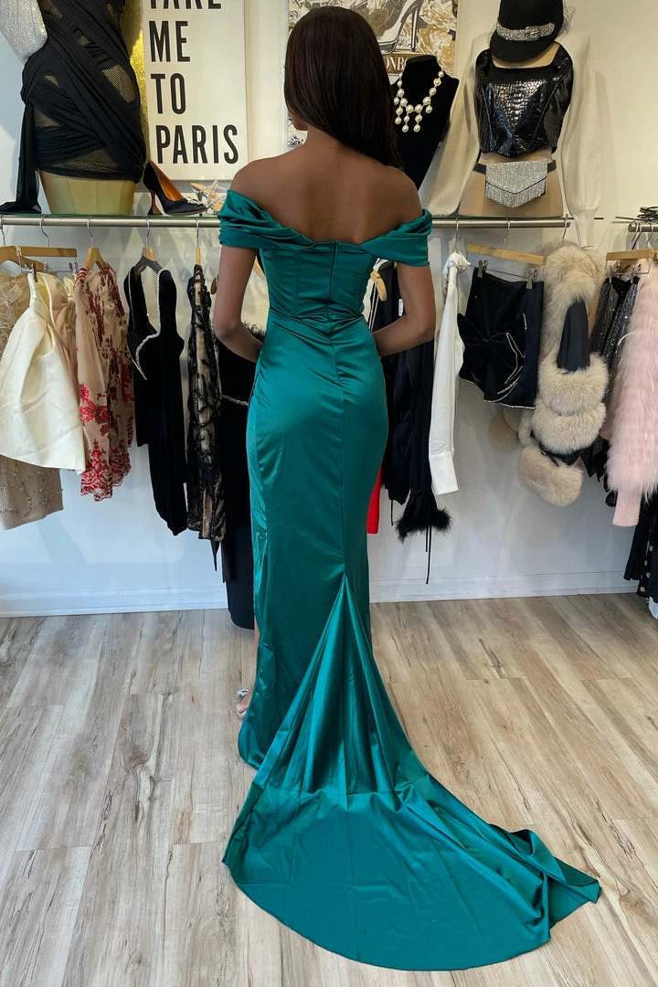 Jessica Bara Char Off The Shoulder Bodycon Gown Influencer Style