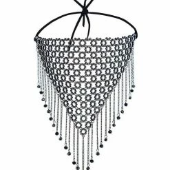 Caitlyn Rhinestone Fringe Face Masks