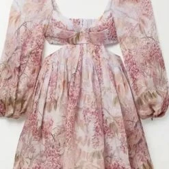 Jessica Bara Evernae Floral Backless Dress Influencer Style