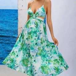 Jessica Bara Analeah Floral Cut Out Maxi Dress Summer Lovin'