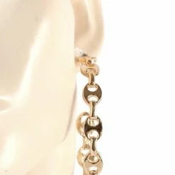 Reve Doll Essentials Jessica Bara Becca Chain Link Hoop Earrings