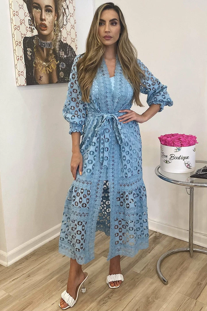 Jessica Bara Anastasia Lace Maxi Cover Up