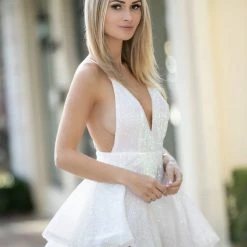 Influencer Style Jessica Bara Serena Open Back Sequin Romper