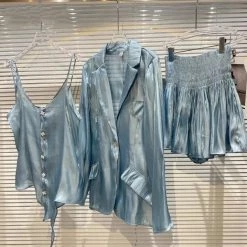 Jessica Bara Rasha Silky Lounge Three Piece Set