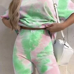 Jessica Bara Kenya Tie Dye Top And Short Two Piece Set