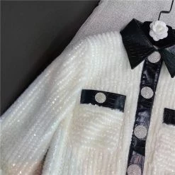 Jessica Bara Jordan Sequin Blazer & Skirt Two Piece Set